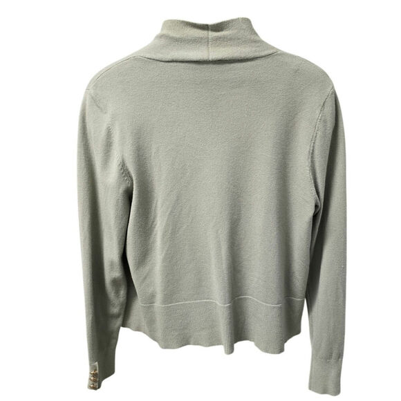 NWT Milano Essentials Cardigan Seagreass Size Large Gold - Picture 2 of 7